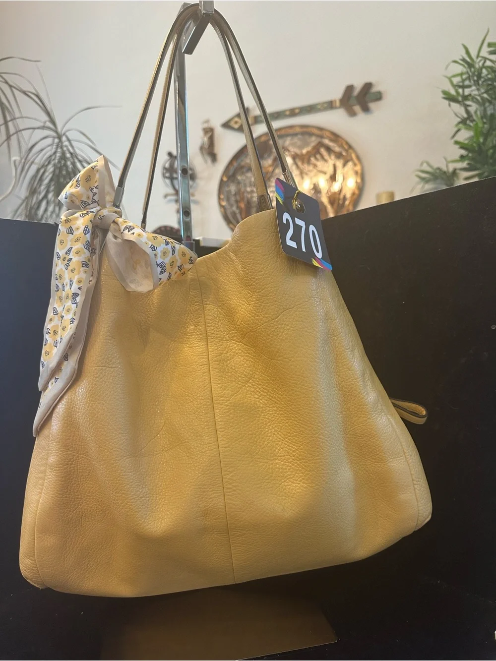 Coach #270 Madison Butter Yellow Phoebe Leather Shoulder Bag